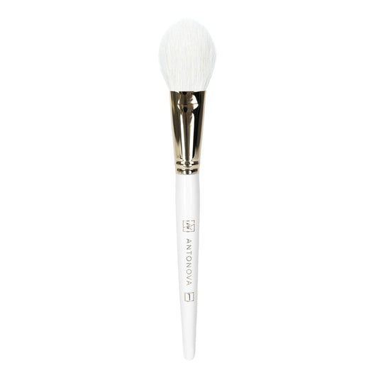 All Face Brush 01 - Premium Goat Hair and Microcrystalline Nano Synthetic Facial Brush